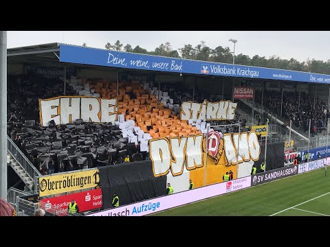 Choreo von Dynamo Dresden in Sandhausen