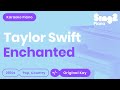 Enchanted Karaoke | Taylor Swift (Piano Karaoke)