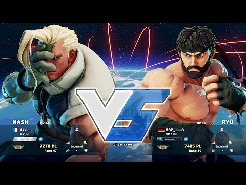 MDZ_JimmY ( Ryu ) VS Akainu ( Nash ) HD 1080p - Street Fighter 5