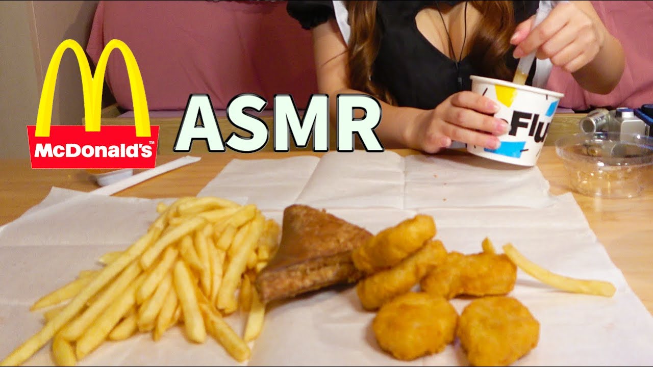 【ASMR】メイドがマクドナルド食べる音　McDonald's【咀嚼音/Eating Sounds】