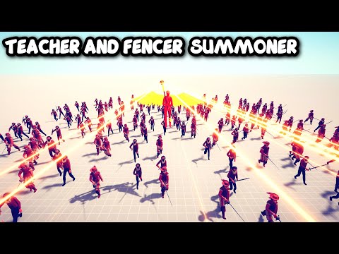 TEACHER AND FENCER SUMMONER Vs EVERY UNITS + BONUS - TABS - Totally Accurate Battle Simulator