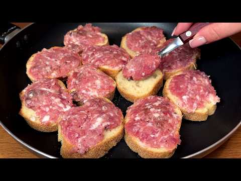 I learned this recipe for minced meat with bread from my grandmother!It's so delicious that I cook