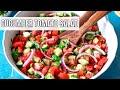 Cucumber Tomato Salad (Mediterranean Salad - Easy Salad Recipe)