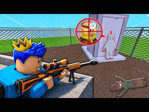 AKU JADI SNIPER TEMBAK TEMAN DAN PAK UNAT YANG BERSEMBUNYI DI ROBLOX!!