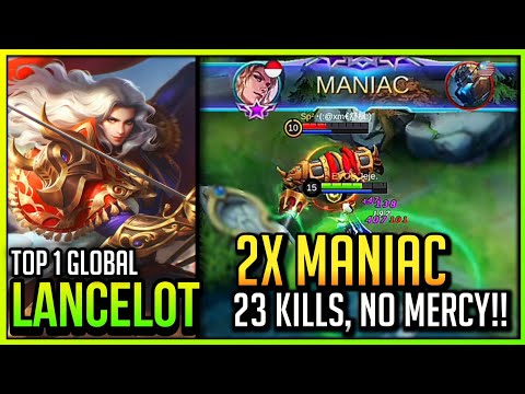 LANCELOT 23 KILL, 2 MANIAC!! | Top 1 Global Lancelot | LANCELOT BEST BUILD 2020 - Mobile Legends