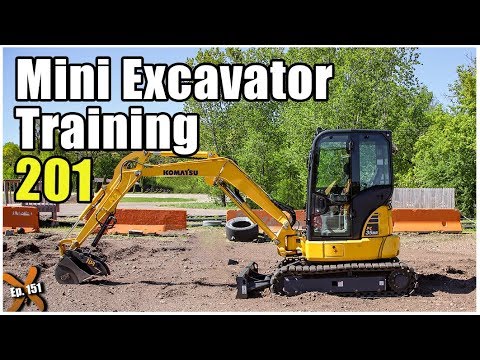 How to Operate a Mini Excavator - Advanced // Heavy Equipment Operator