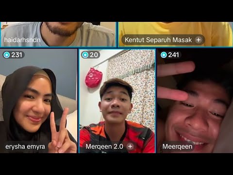 TIKTOK LIVE ERYSHA, MEERQEEN, HAIDAR & NIKRIFAE 30/9/2024 💞✨