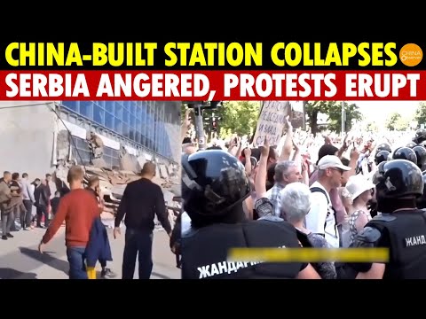 Mass Anti-China Protests Erupt in Serbia After a Shoddy Chinese-Built Train Station Collapses