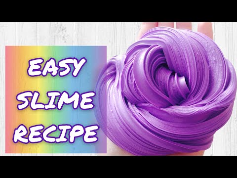 HOW TO MAKE FLUFFY SLIME FOR BEGINNERS l Step by step recipe l Sensory toys for therapy