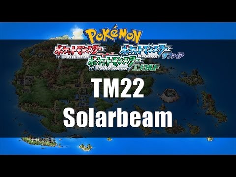 Pokemon Ruby/Sapphire/Emerald - Where to find TM22 Solar Beam