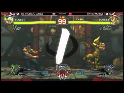 Shadowloo Showdown V USF4 Final GamerBee(Adon) vs Ryan Hart(Sagat,Yun)