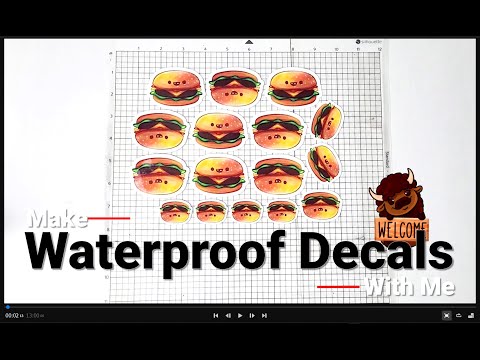 How To Make Waterproof Stickers | Print and Cut | Silhouette Cameo 4