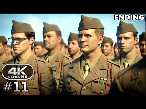 Call of Duty WW2 Gameplay Walkthrough Part 11 ENDING - PC 4K 60FPS No Commentary