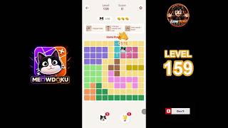Meowdoku Level 159 walkthrough | full solution