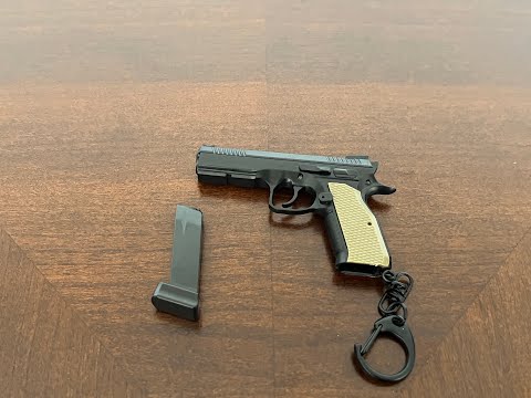 Classic CZ 75 Pistol Keychain