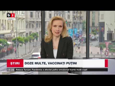 STIRI B1 ORA 15.00 DIN 7 IUNIE 2021 CU ANDREEA MORARU. DOZE MULTE, VACCINATI PUTIN