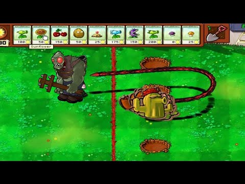 Plants vs Zombies Hack - 9999 Cattail vs 1 Cactus vs Gargantuar vs Zomboss
