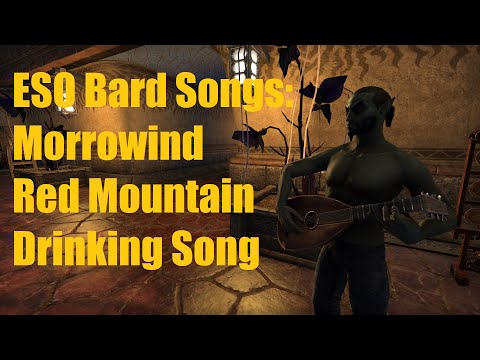 ESO Morrowind Bard Songs: Red Mountain Drinking Song ( with lyrics)