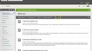 Creating Blackboard Learning Modules