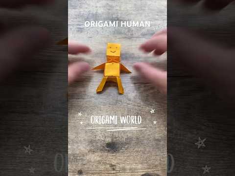 ORIGAMI HUMAN EASY TUTORIAL STEP BY STEP | DIY PAPER HUMAN ORIGAMI PAPERCRAFT | ORIGAMI WORLD