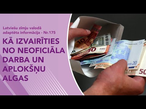 Video ziņas Nr. 175 “Kā izvairīties no neoficiāla darba un aplokšņu algas”