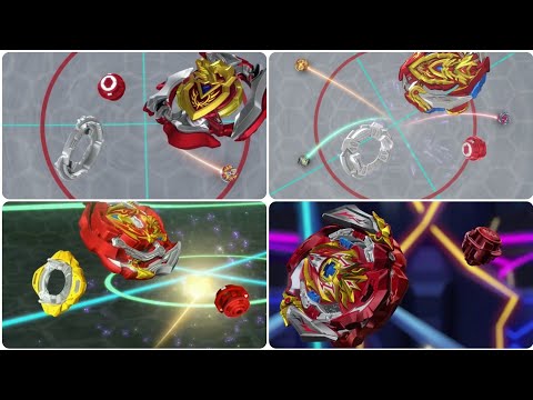 All Achilles Burst Finish in Beyblade Burst Season 3-5