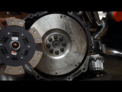 2JZ W58 FLYWHEEL AND CLUTCH KIT INSTALLED