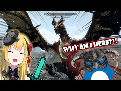I Got Incarnated As The World Greatest Dragonborn By A Penguin VTuber【HololiveID | Minecraft】