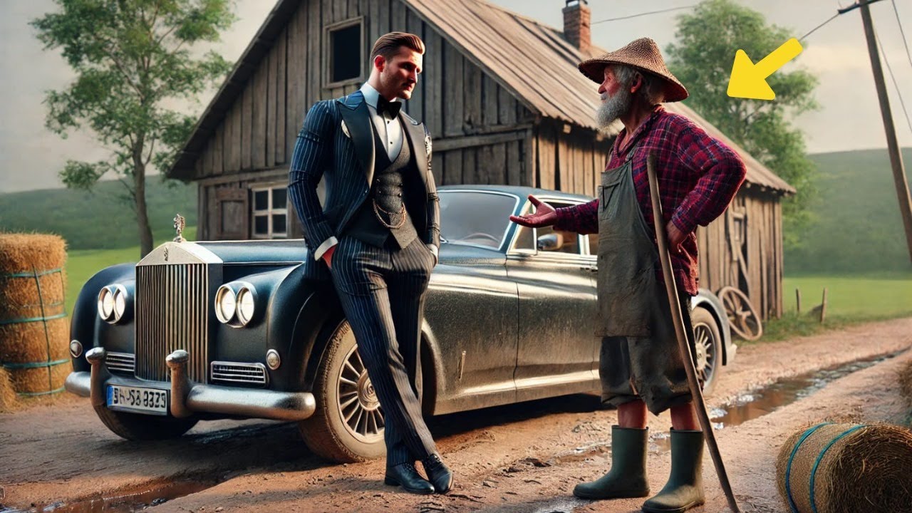 A MILLIONAIRE ASKS A FARMER FOR HELP AFTER HIS CAR BREAKS DOWN... AND WHEN HE ENTERS HE SEES…