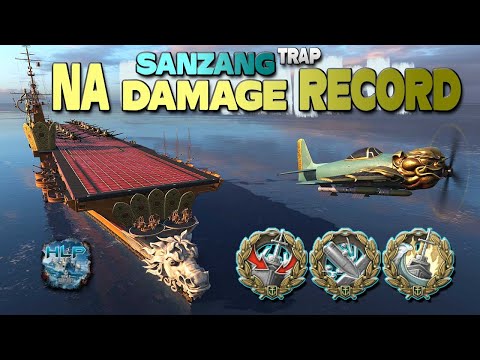 Aircraft Carrier Sanzang, NA damage record - World of Warships