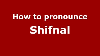 How to pronounce Shifnal