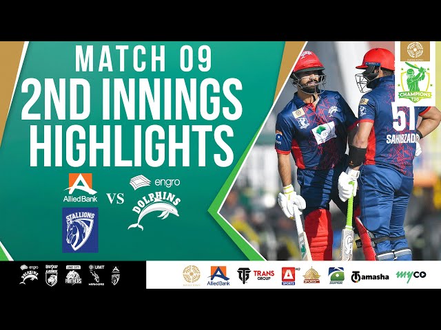 2nd Innings Highlights | ABL Stallions vs Engro Dolphins | Match 9 | Bahria Town Champions Cup 2024