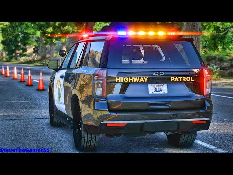 Playing GTA 5 As A POLICE OFFICER Highway Patrol| CHP|| GTA 5 Lspdfr Mod| 4K