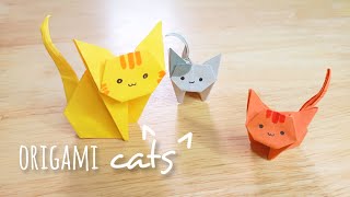 How to make an origami cat | tutorial step-by step