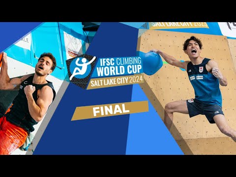 Salt Lake City IFSC Bouldering World Cup 2024 │men final full replay with Alex Honnold commentary !