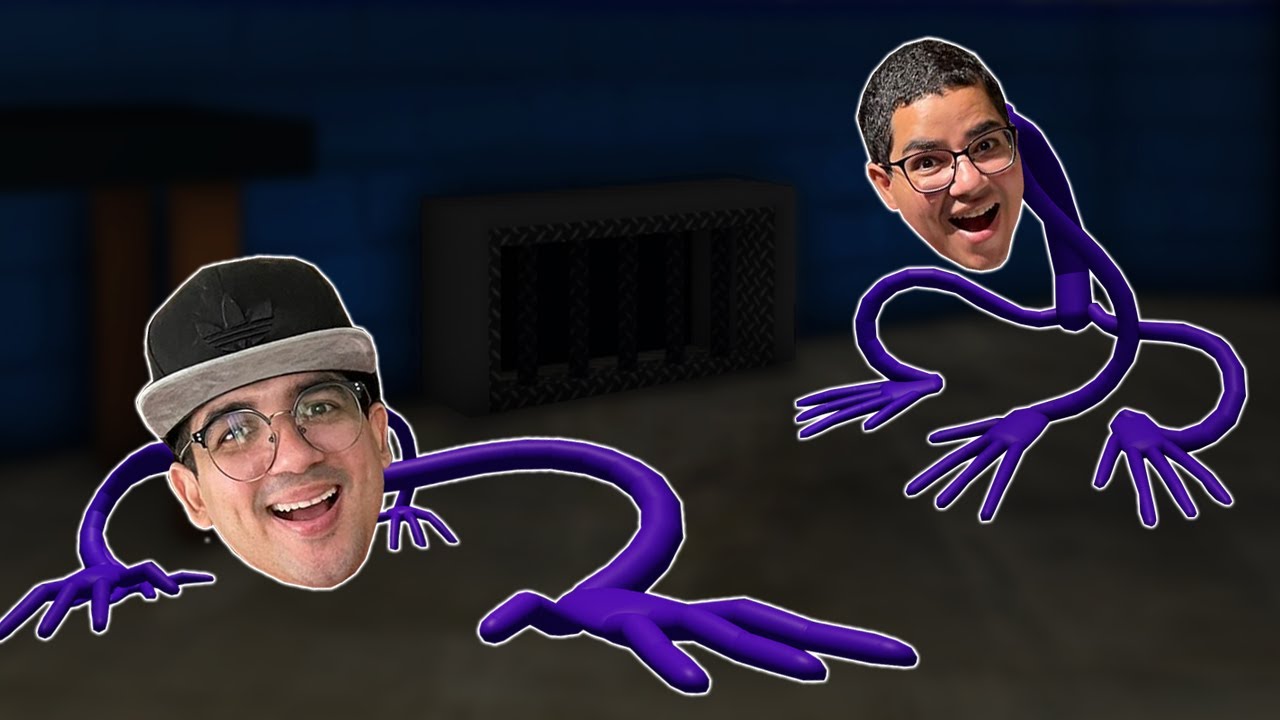 VIRAMOS O MONSTRO ROXO DE RAINBOW FRIENDS E SAÍMOS DA TUBULAÇÃO!!!