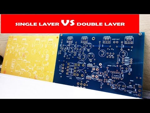 Double layer vs single layer pcb