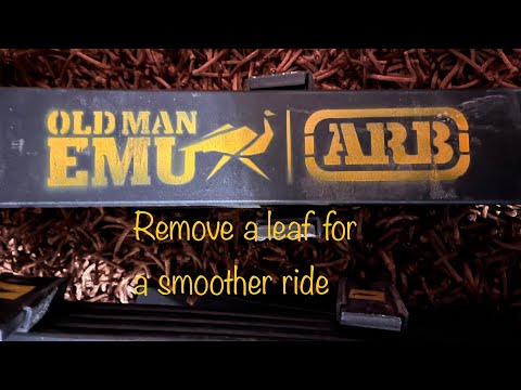 How to remove a leaf from OME Dakar springs 2015 Tacoma