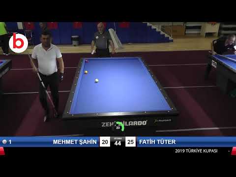 MEHMET ŞAHİN & FATİH TÜTER Bilardo Maçı - 2019 TÜRKİYE KUPASI 2.ETAP ERKEKLER-1.ÖN ELEME