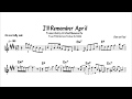 Grace Kelly - I'll Remember April (transcription)