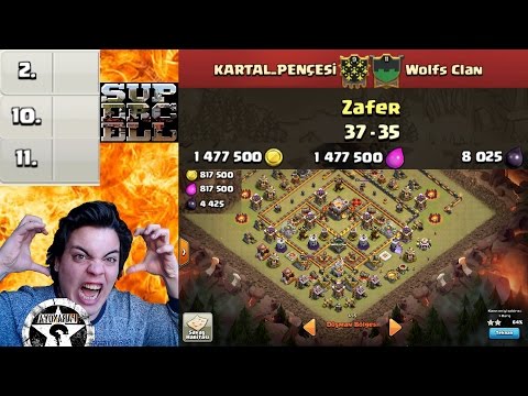 4 KİŞİYİ KLANDAN ATTIM YİNEDE KAZANDIM Clash of Clans