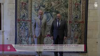 S.M. el Rey recibe en audiencia a D. Llorenç Galmés Verger, presidente del Consell de Mallorca
