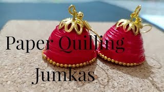 Paper quilling Earring Jumka Tutorial || water Proof