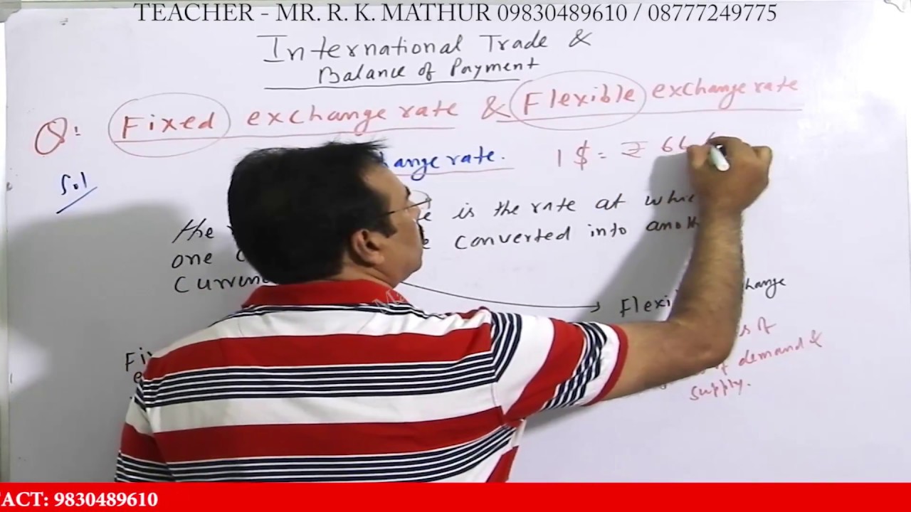 Fixed Exchange Rate and Flexible Exchange Rate | International Trade & Balance of Payment Economics