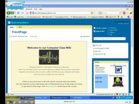 PBWorks Summer Camp Part A