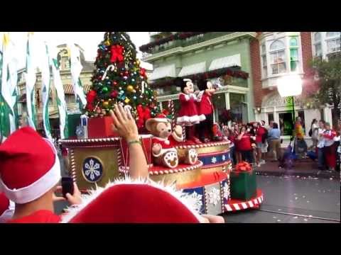 2012 ABC Christmas Day Parade Taping Magic Kingdom Disney World 12/1/2012 Part #1