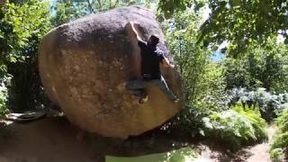 Video thumbnail of L'aquarium envolé, 7a+. Targasonne