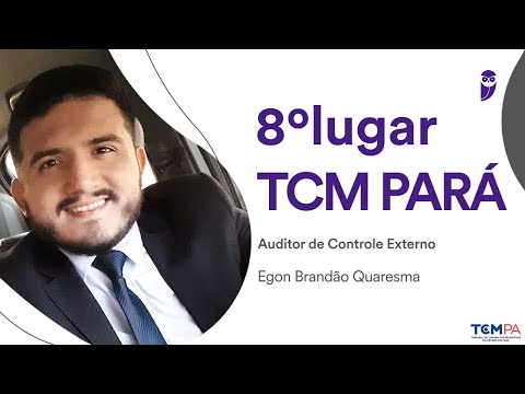 Chat with Egon Brandão, approved for External Control Auditor in the TCM PA competition