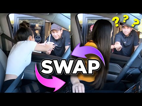 Twin Swap DRIVE THRU Challenge - Merrell Twins