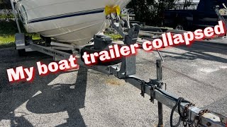 Broken boat trailer repair